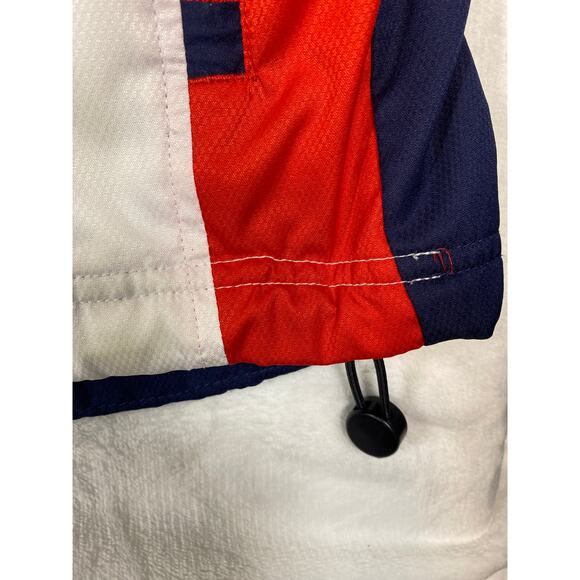 Univ of MS Ole Miss NCAA Navy 1/4 Zip Windbreaker Pullover Size Medium Jacket - Picture 5 of 7